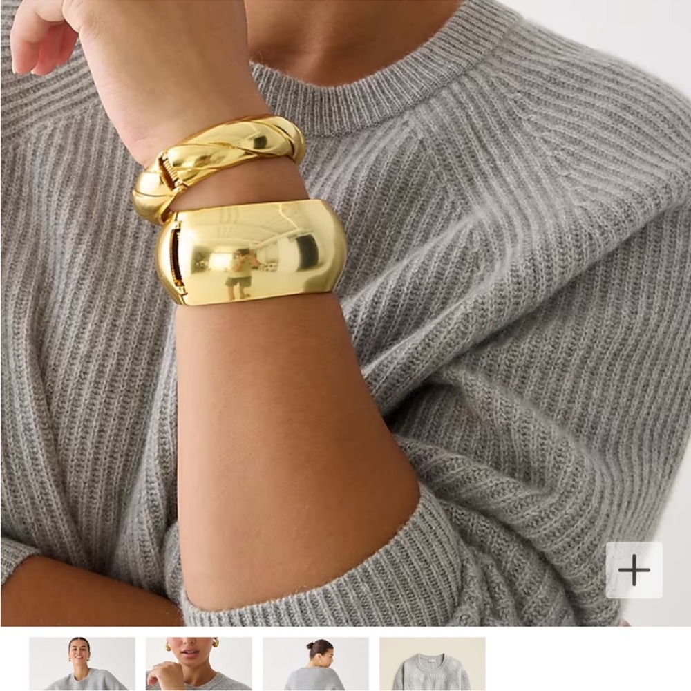 RARE! NWT - J.Crew Ribbed cashmere oversized sweater - XS - Picture 2 of 7